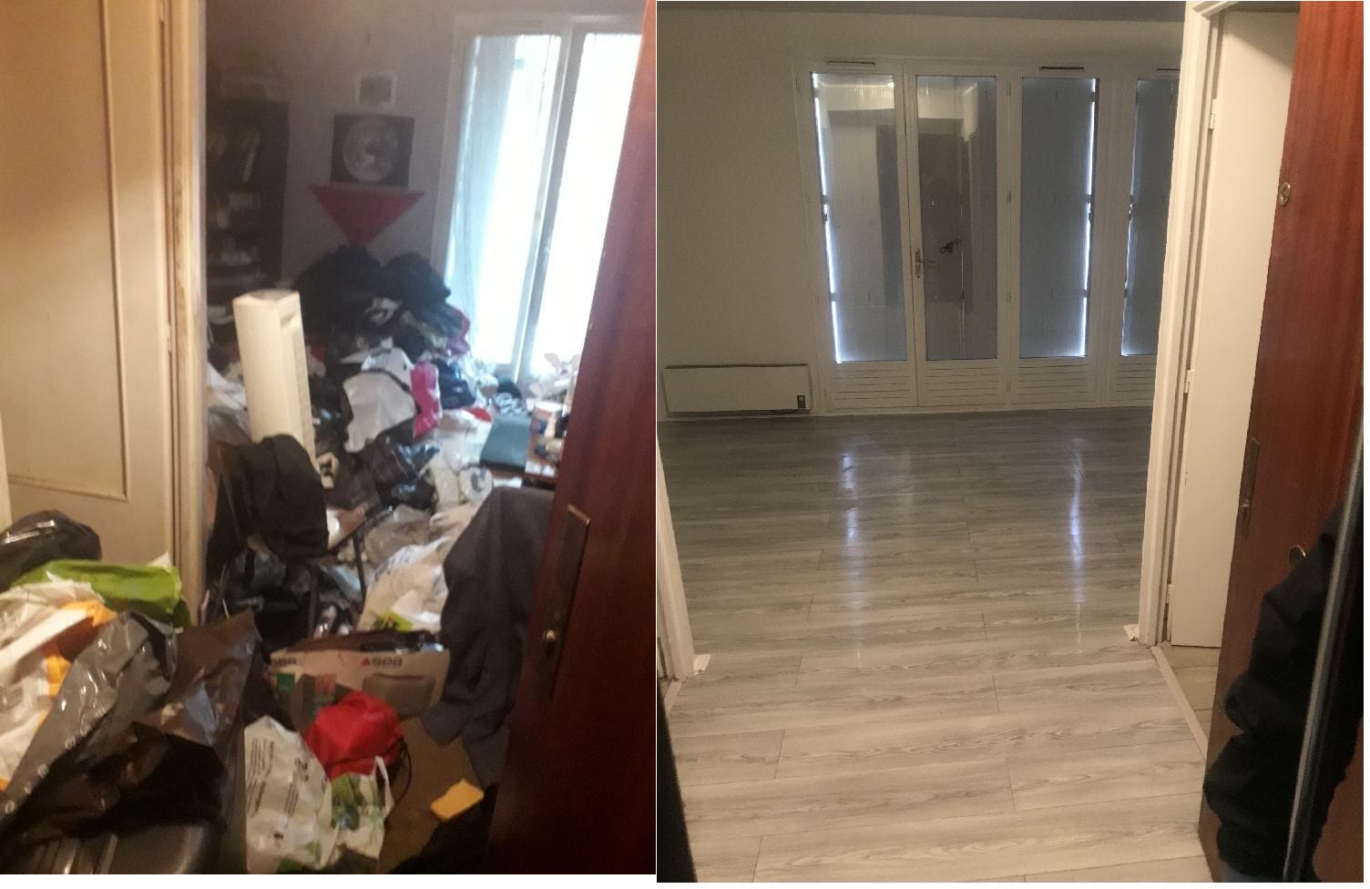 Débarras et pose de parquet après un syndrome de Diogène