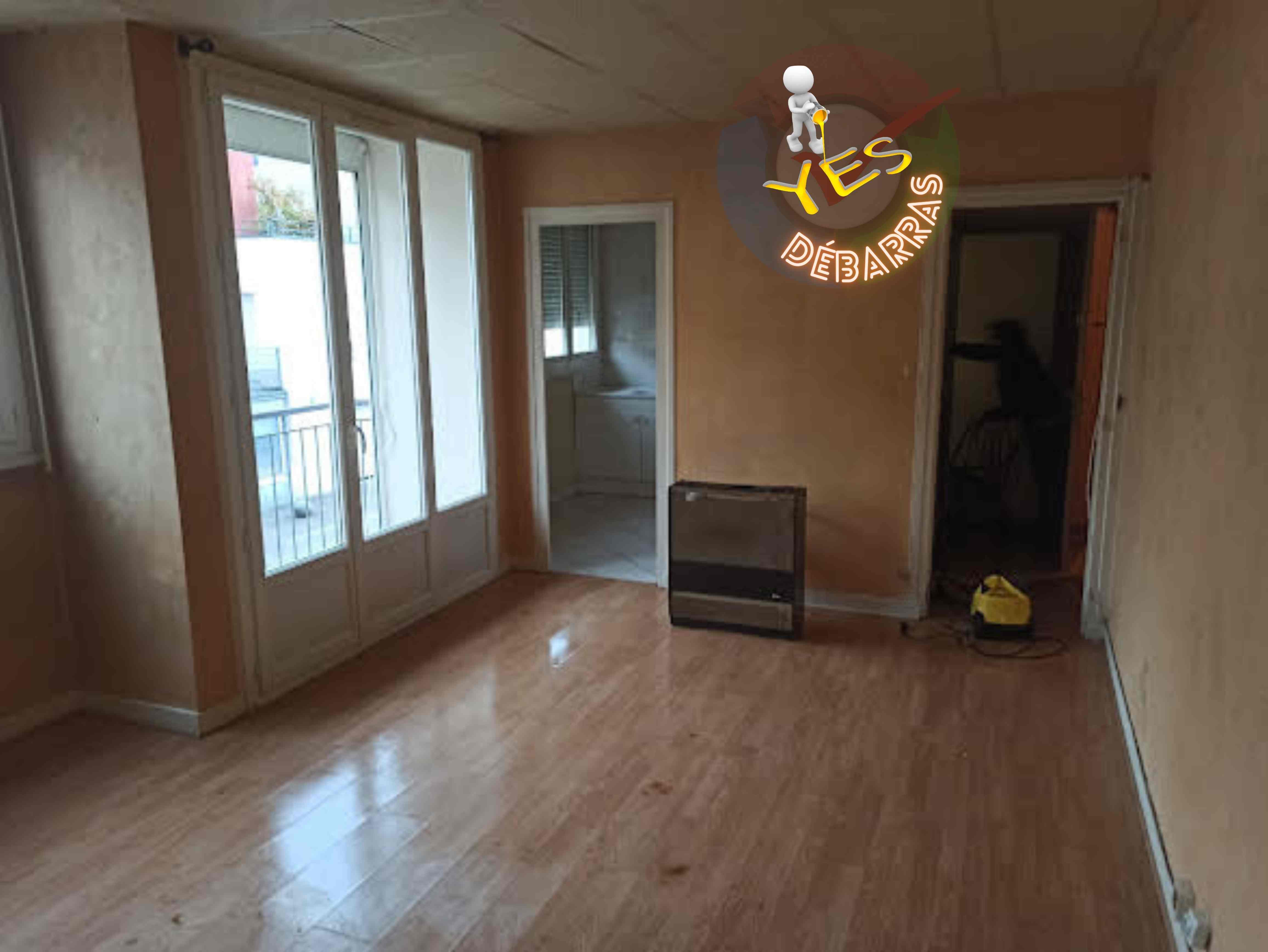 Appartement nettoyé par Yes-Débarras